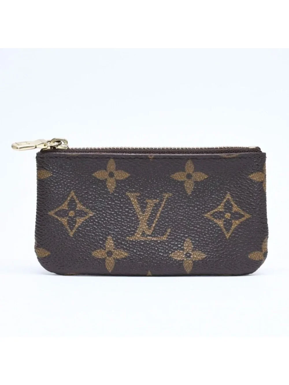 Louis Vuitton Pochette Cles Coin Purse Monogram Brown